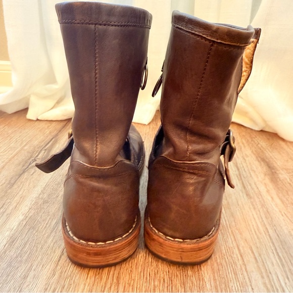 Fiorentini + Baker Eli Eternity Biker Brown Leather Boots Size 38 US 7.5 Biker - Picture 5 of 9